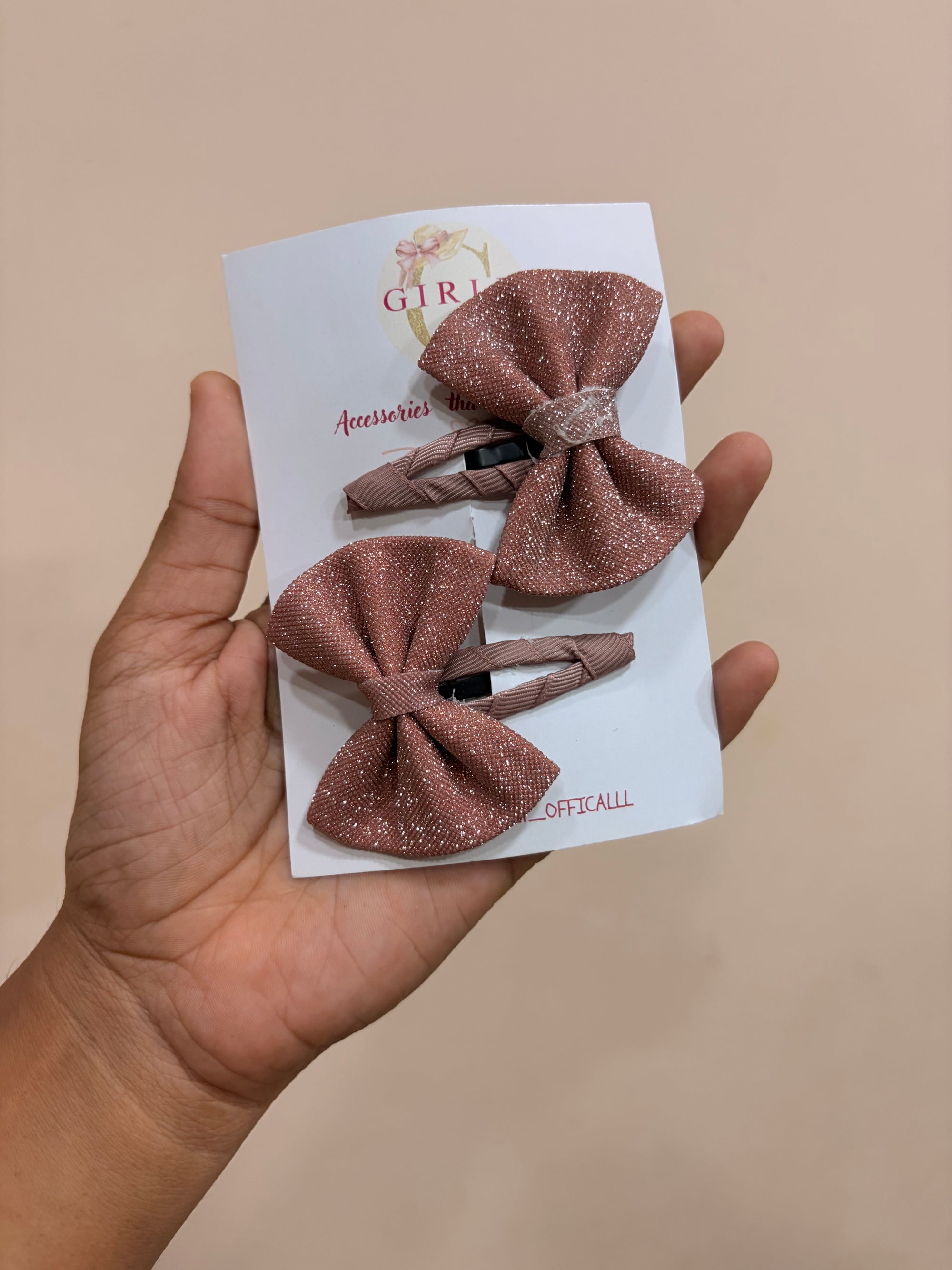 Baby bow hair clips