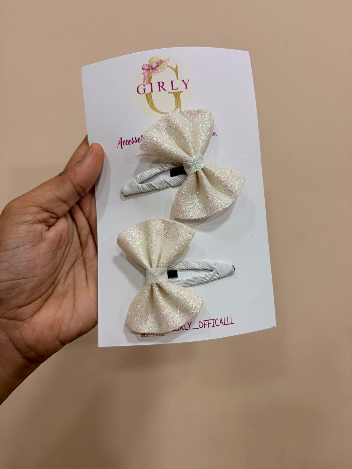 Baby bow hair clips