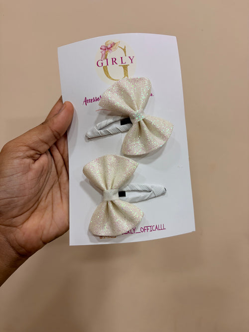 Baby bow hair clips