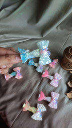 Sparkle Mermaid Tail Hair Clip – Glitter Bow Design