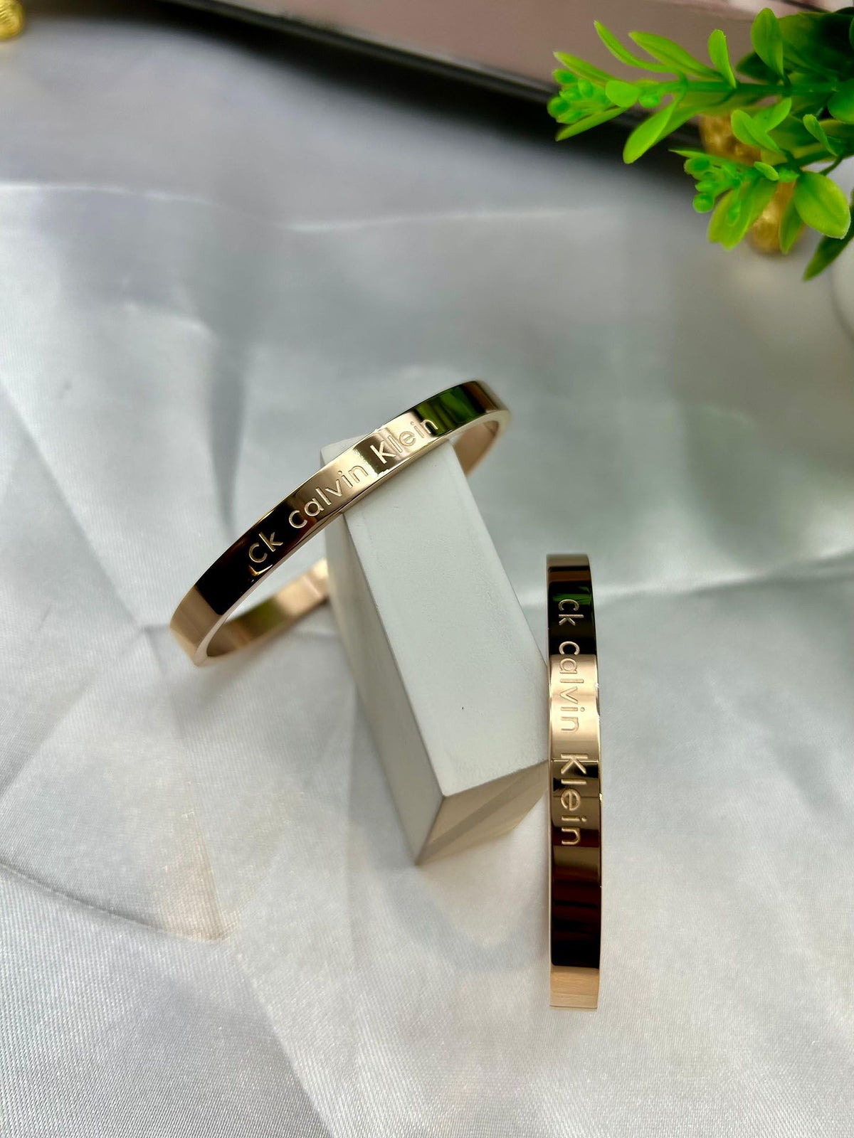 CK Premium Stainless Steel & Gold Plated Kada