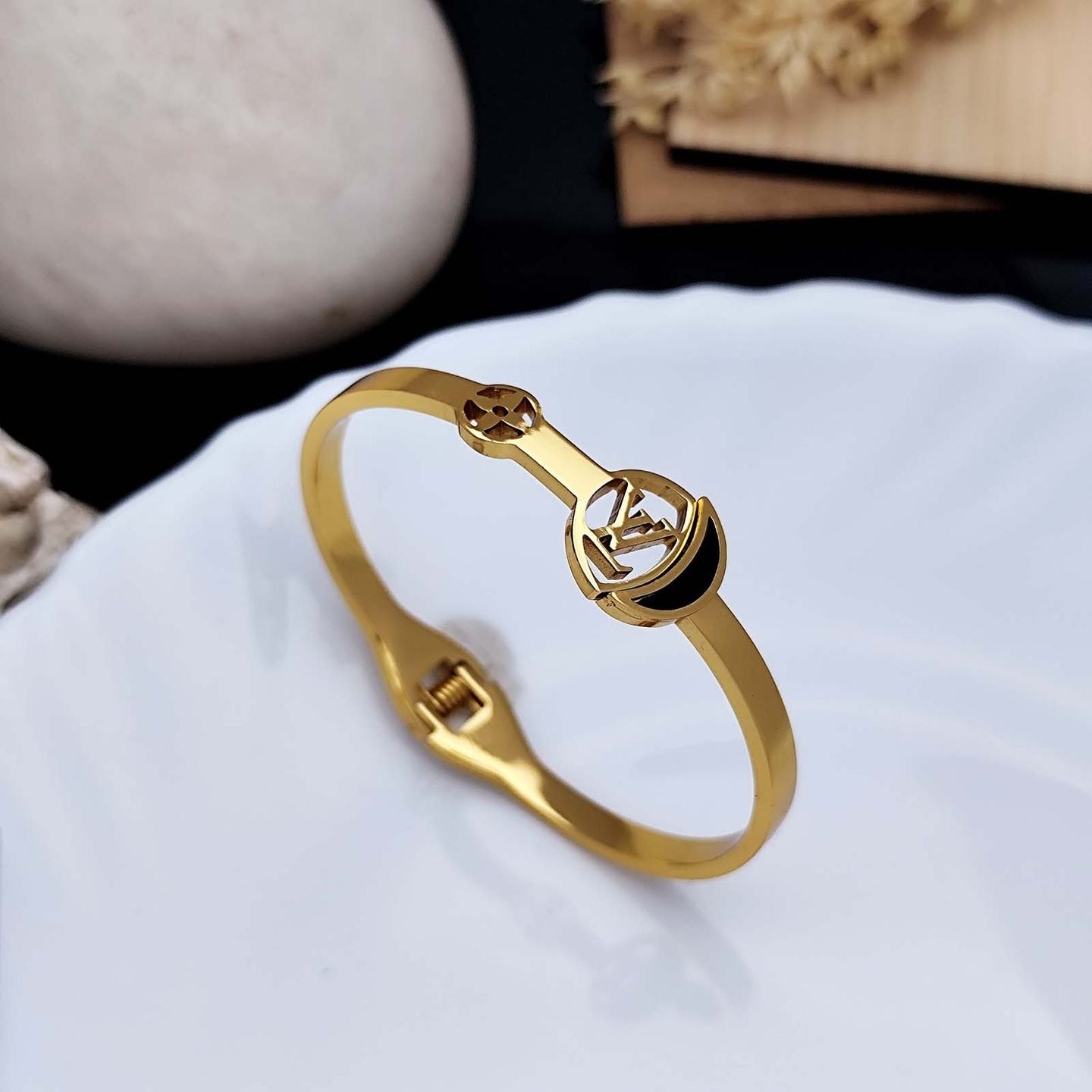 LV Bracelet Kada | Anti Tarnish Jewellery