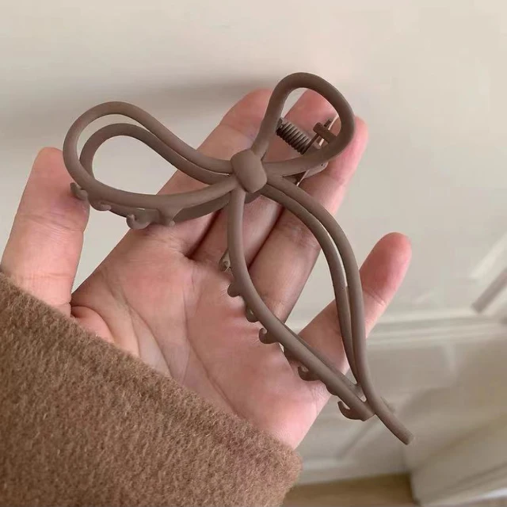 Matte Bow Claw Hair Clips