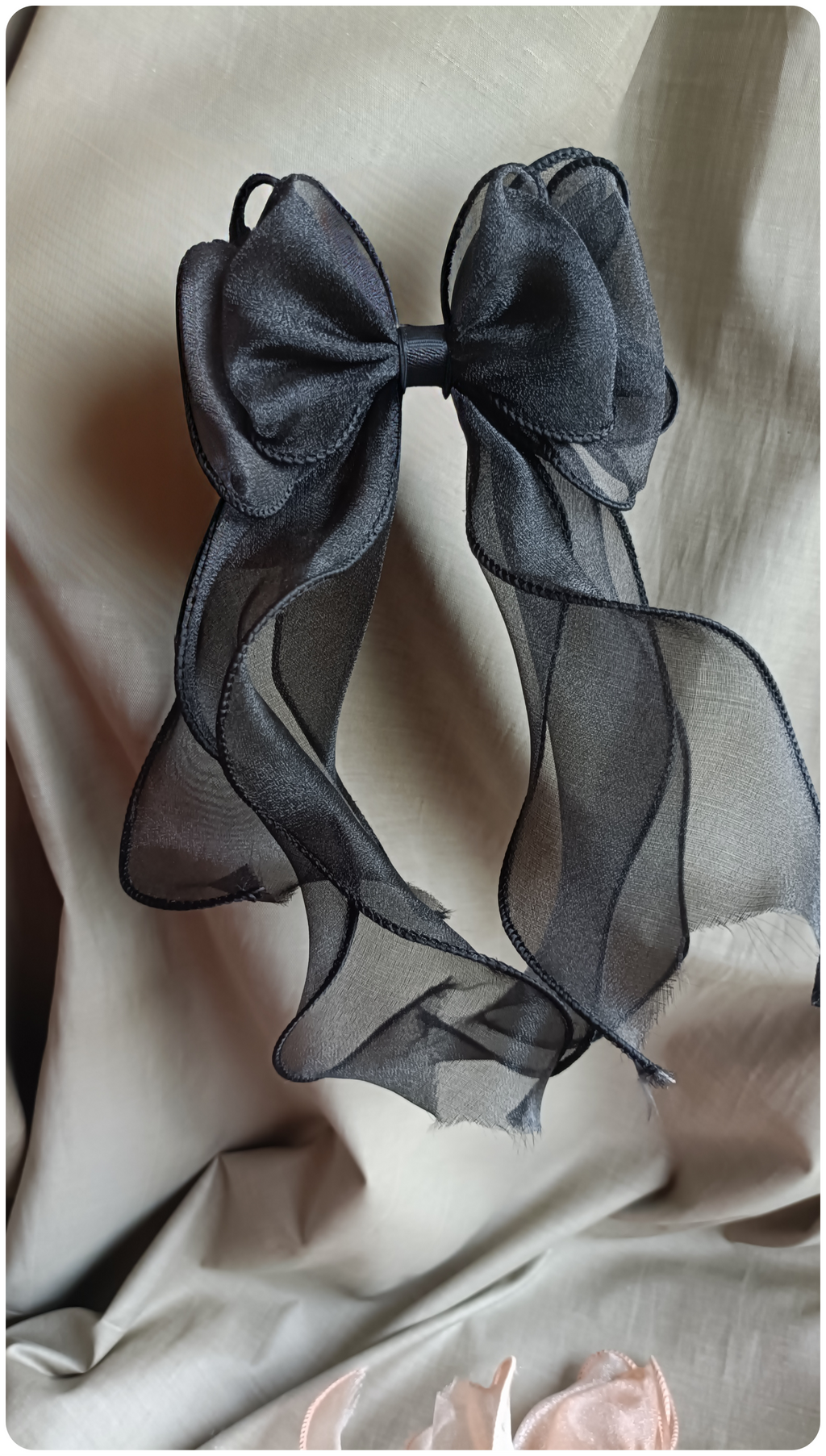 GIRLY Premium Large Organza Hair Bow Clips