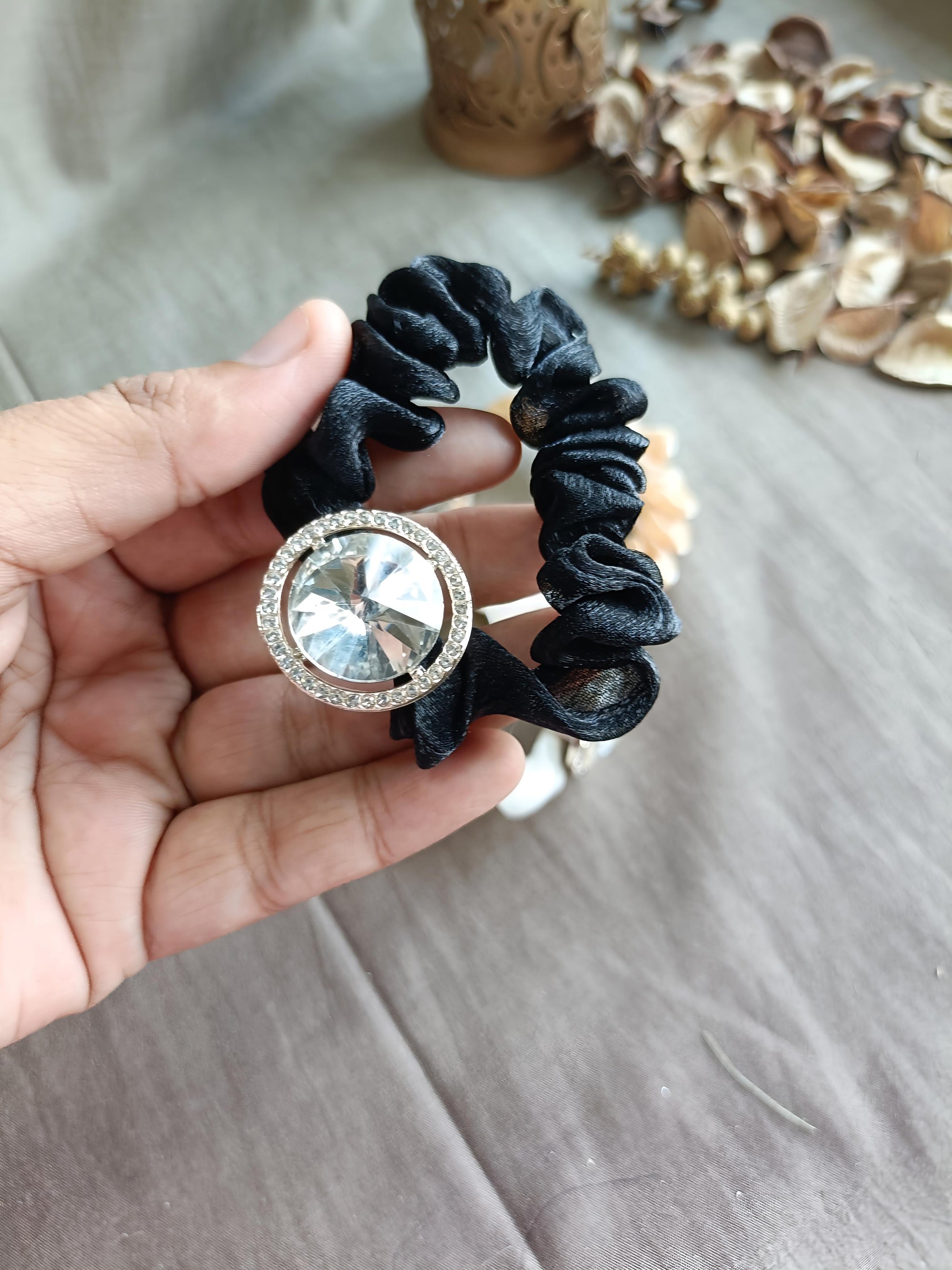 Crystal Embellished Hair Tie