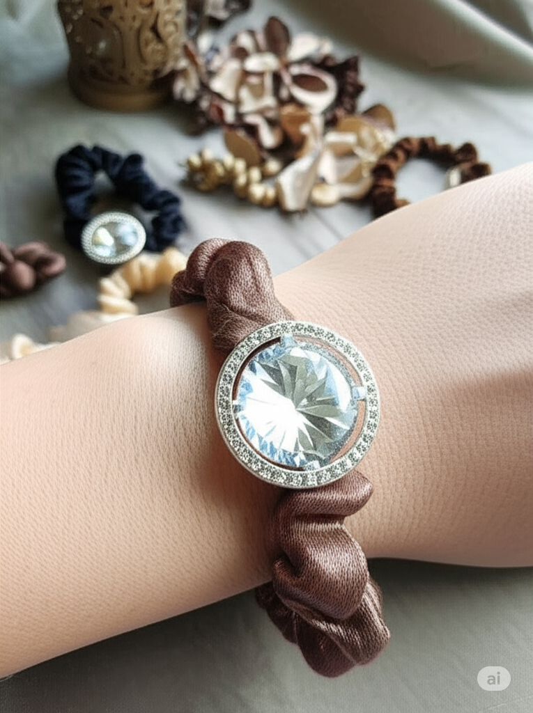 Crystal Embellished Hair Tie