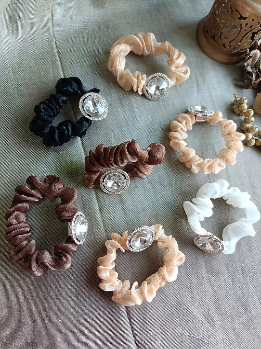 Crystal Embellished Hair Tie