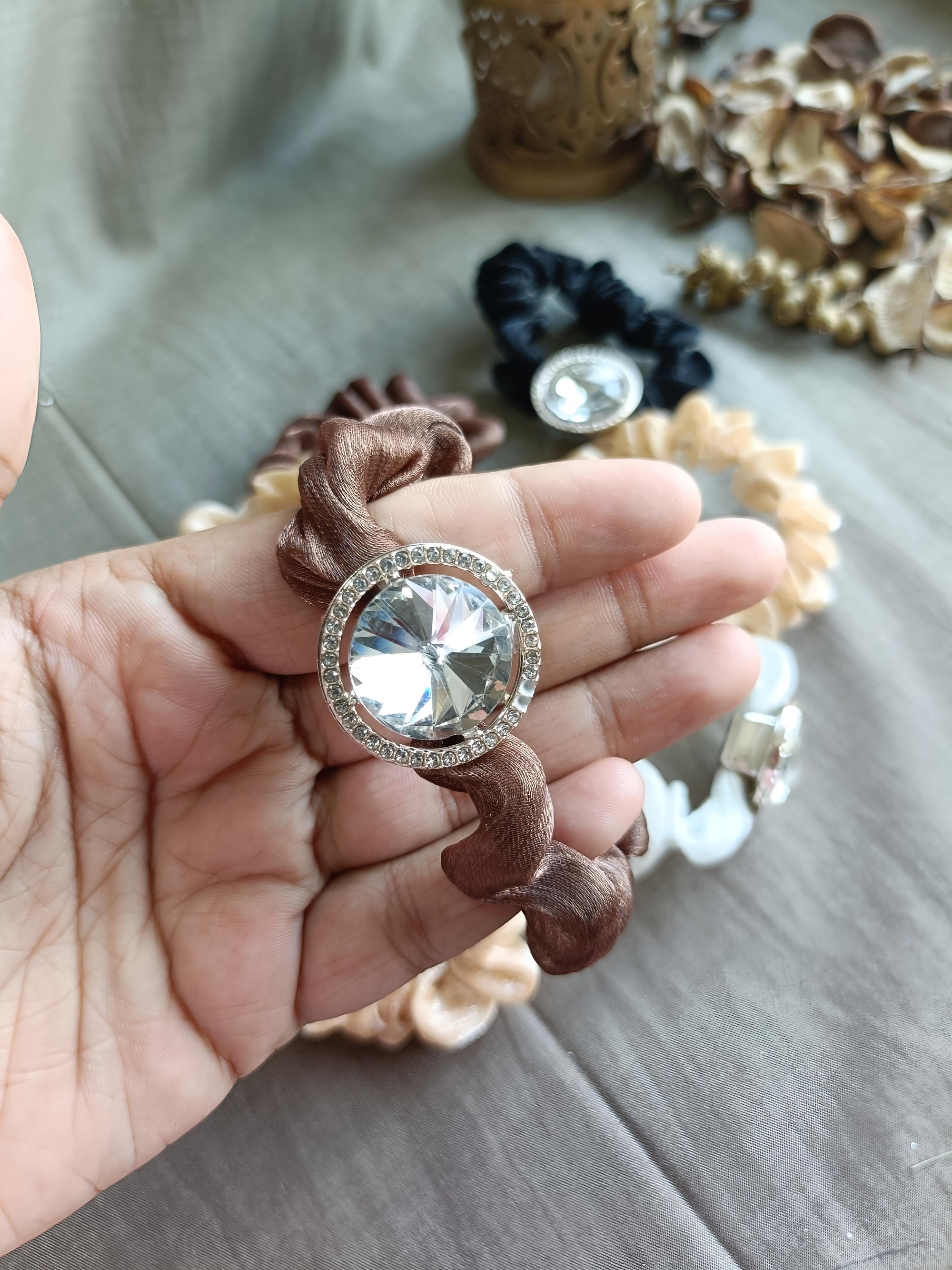 Crystal Embellished Hair Tie