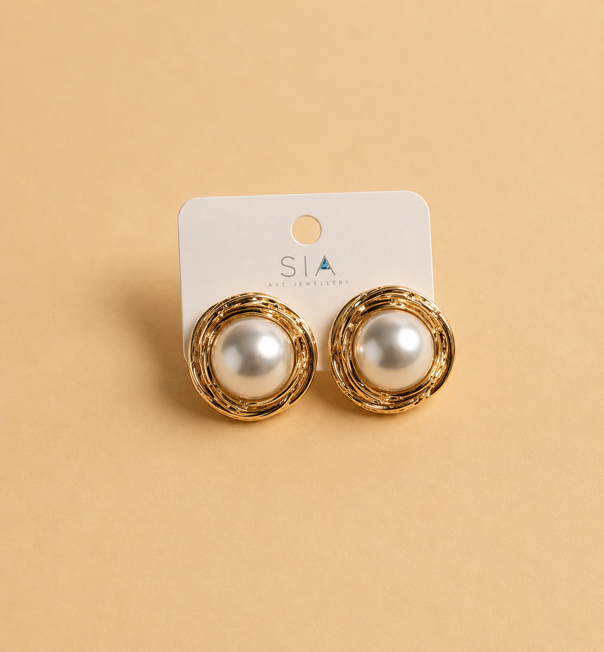 Premium Gold-Tone Pearl Earrings | GIRLY Accessories