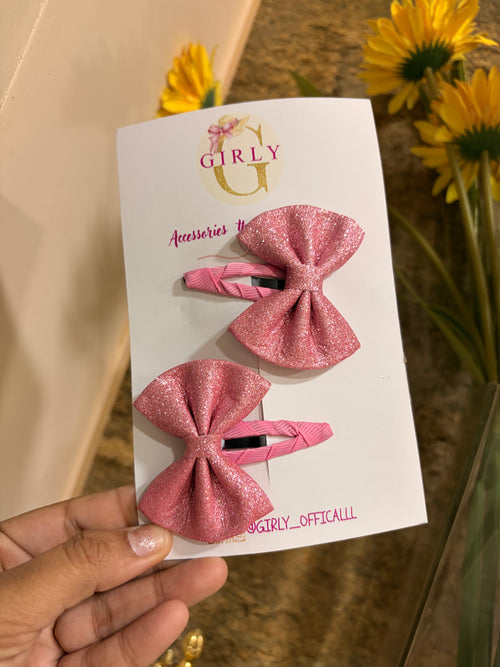 Baby bow hair clips