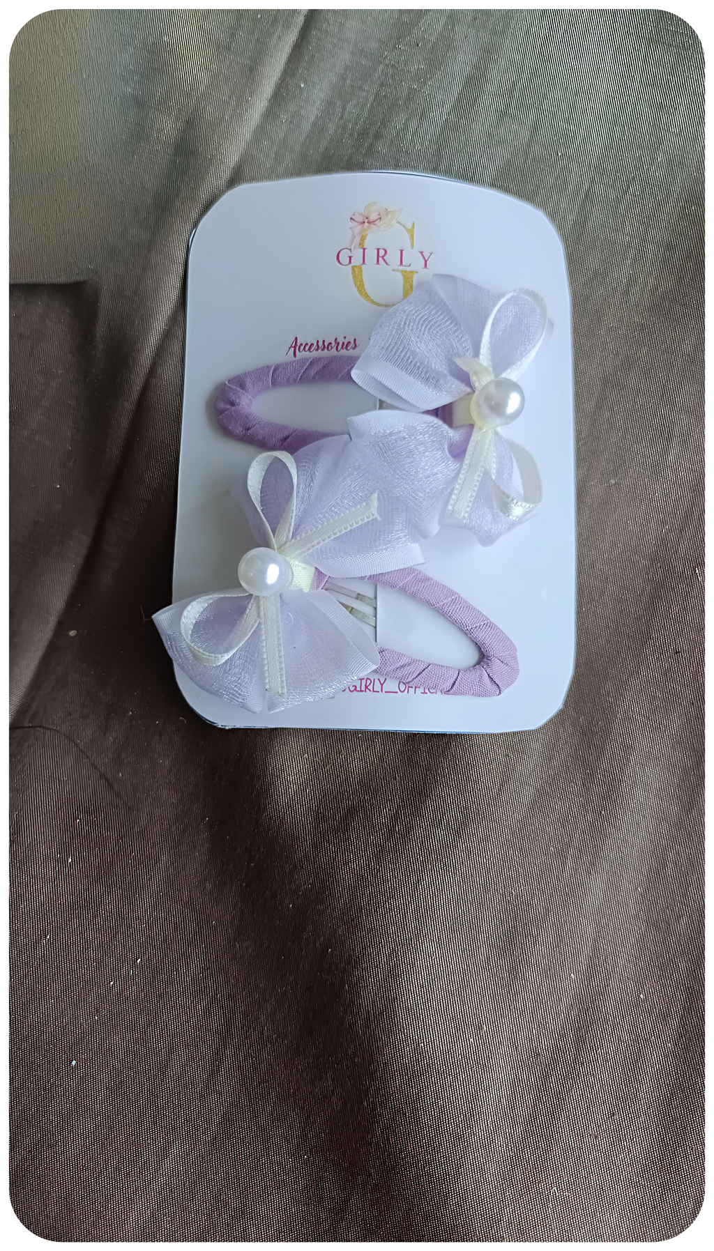 Elegant Pastel Bow Hair Pins - Set of Two