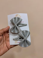 Baby bow hair clips