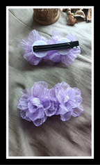 Shimmer Blossom Hair Clip Set (pack of Two)