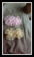 Shimmer Blossom Hair Clip Set (pack of Two)