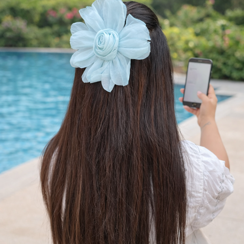 Flower Bow Clip
