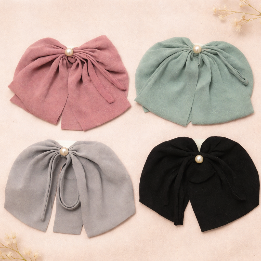 Elegant Georgette Hair Bow/hair pin