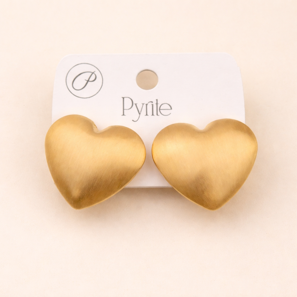 GIRLY | Heart Statement Earrings