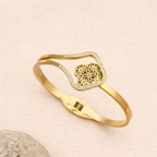 Minimal Floral Design Gold Plated Kada