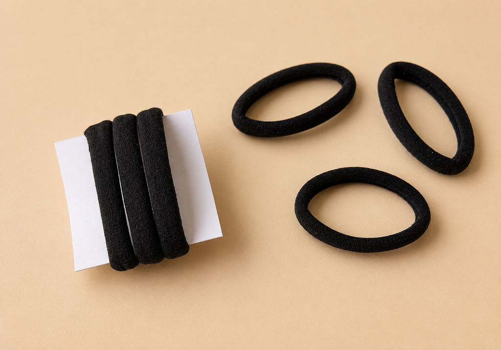 Black hair ties