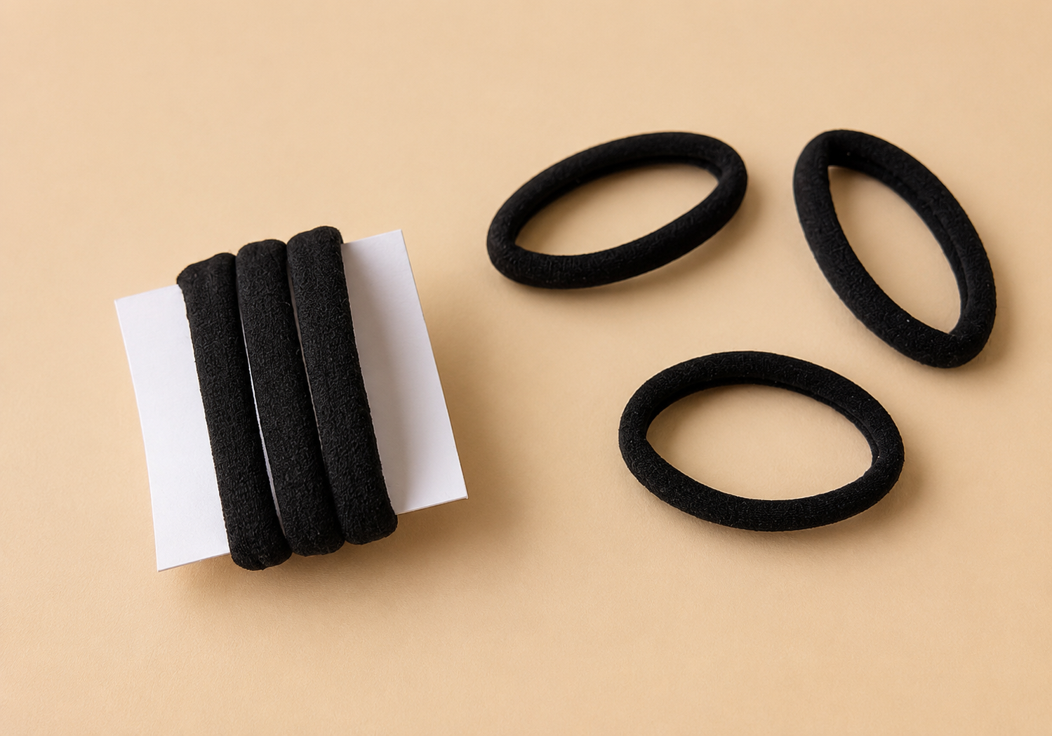 Black hair ties