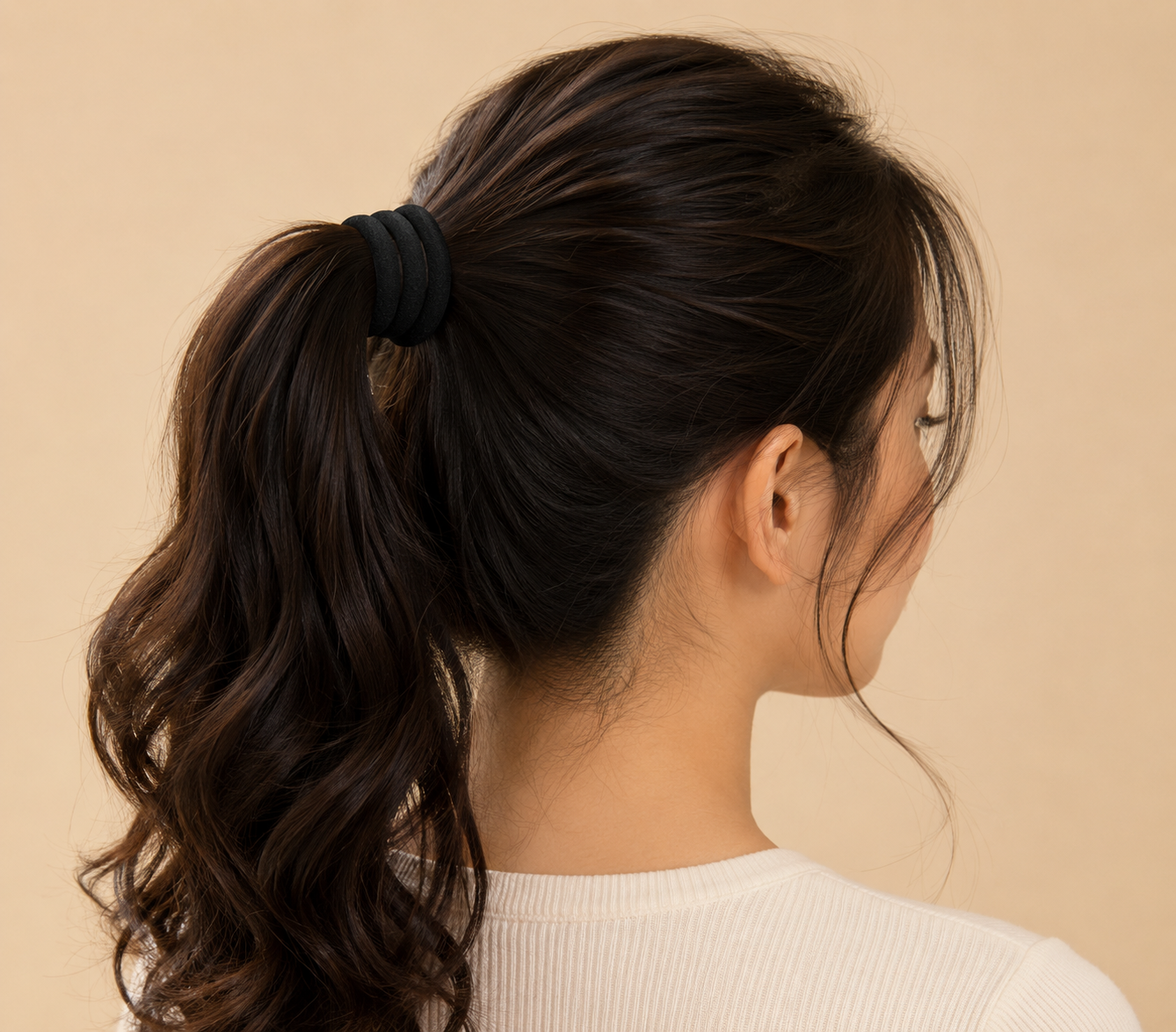 Black hair ties