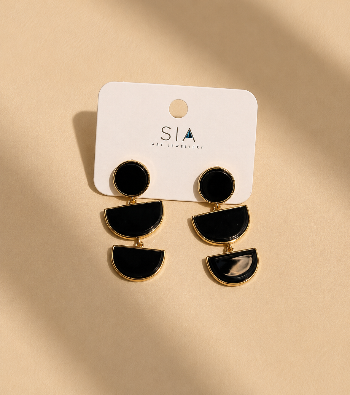 GIRLY – Black & Bold Beautiful Drop Earrings