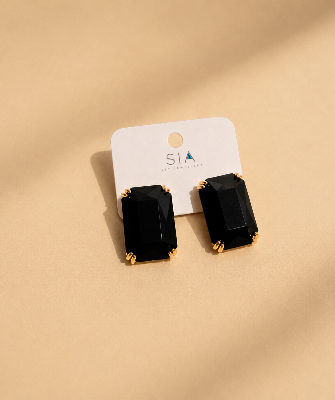 Black Chic Statement Earrings