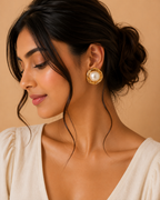 Premium Gold-Tone Pearl Earrings | GIRLY Accessories