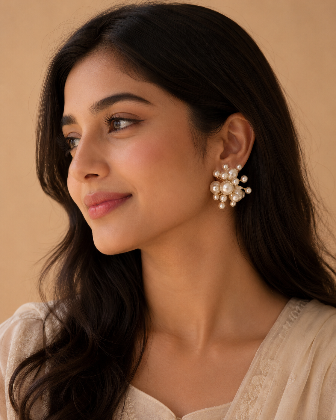 Pearl Bloom Ear Cuff – No Piercing Required