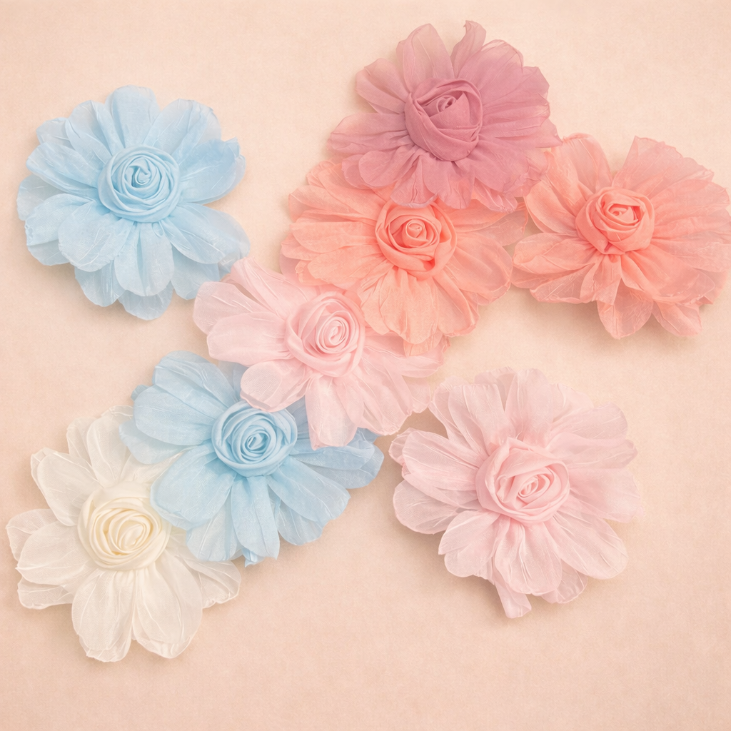 Flower Bow Clip