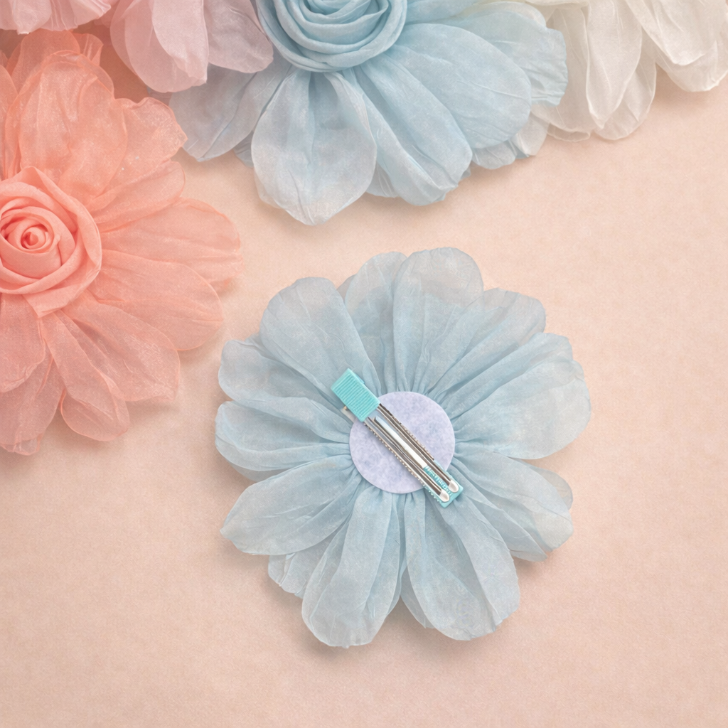 Flower Bow Clip