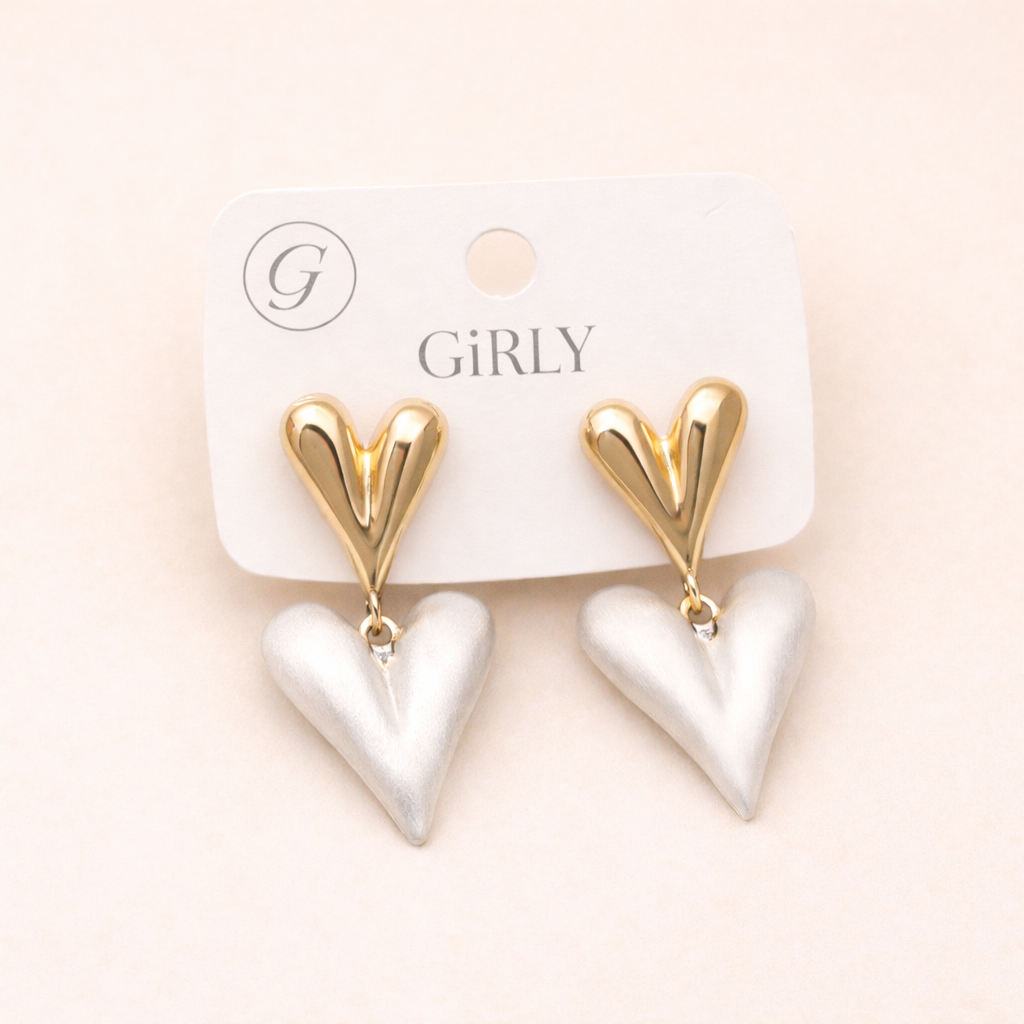 GIRLY – Elegant Gold Finish Earrings for Women