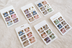 Set of 6 Mini Matte Finish Hair Claw Clips – Multicolor