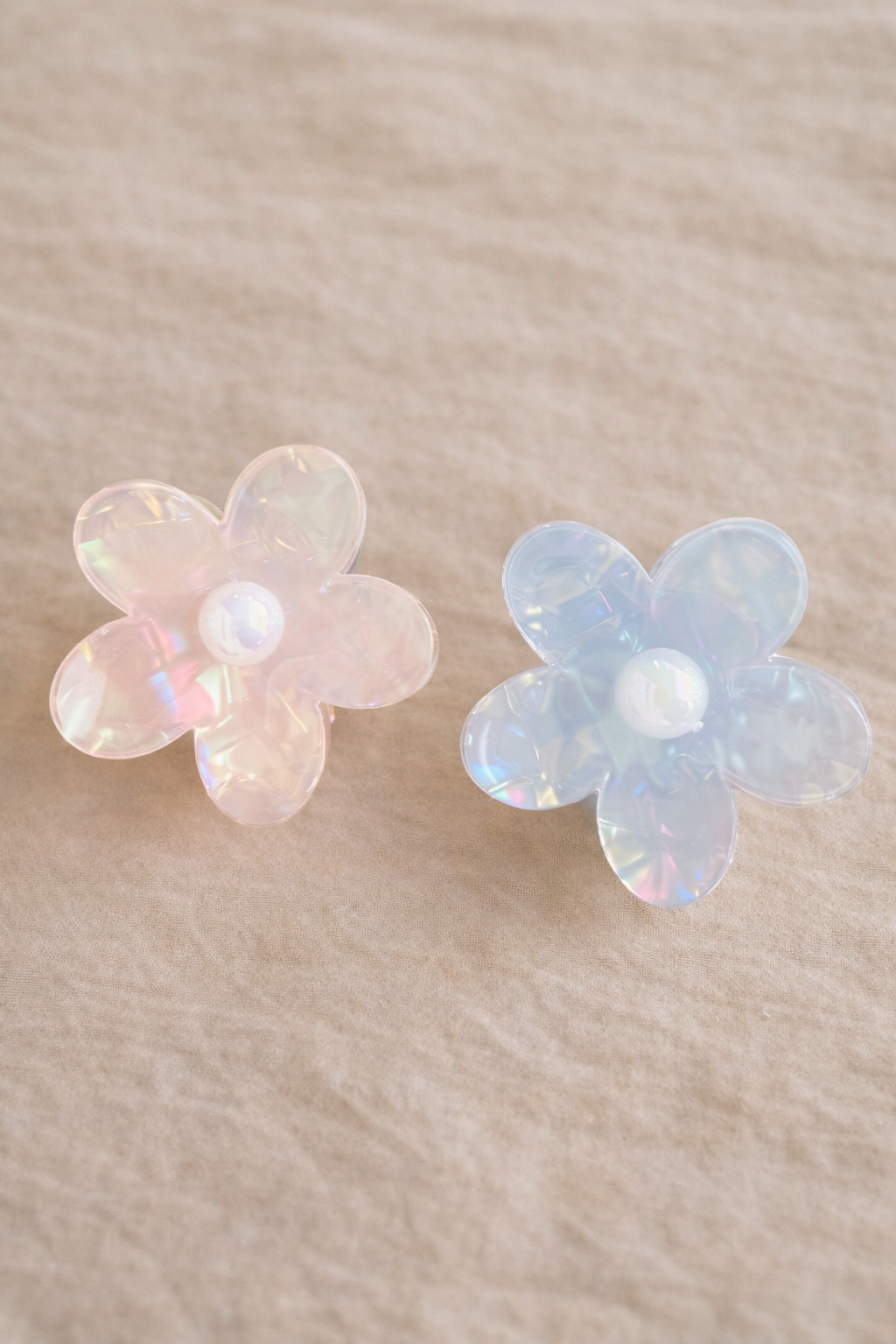 Fashion Marble print Flower Hair Claws