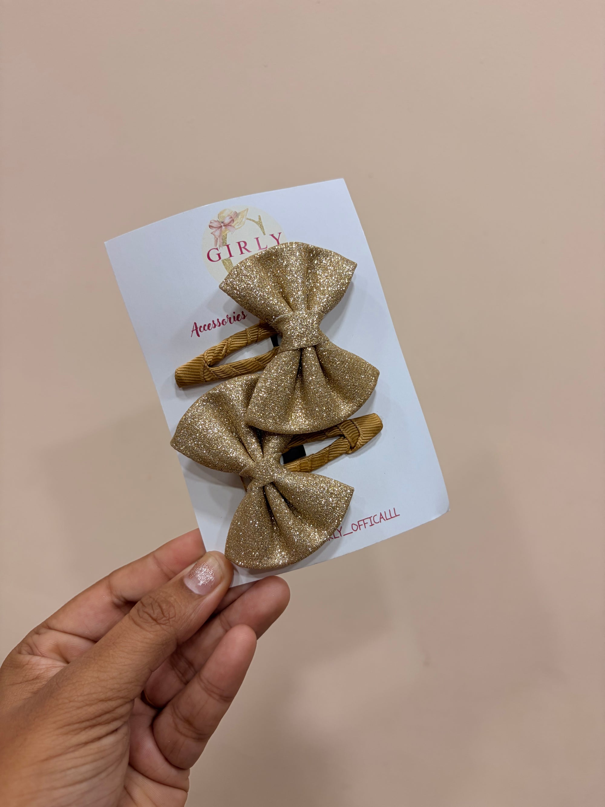 Baby bow hair clips
