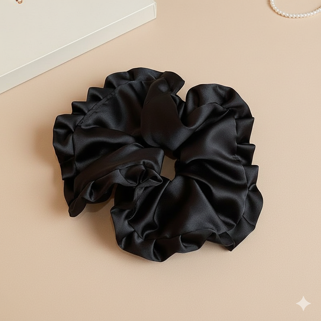 French Satin Oversized Scrunchie