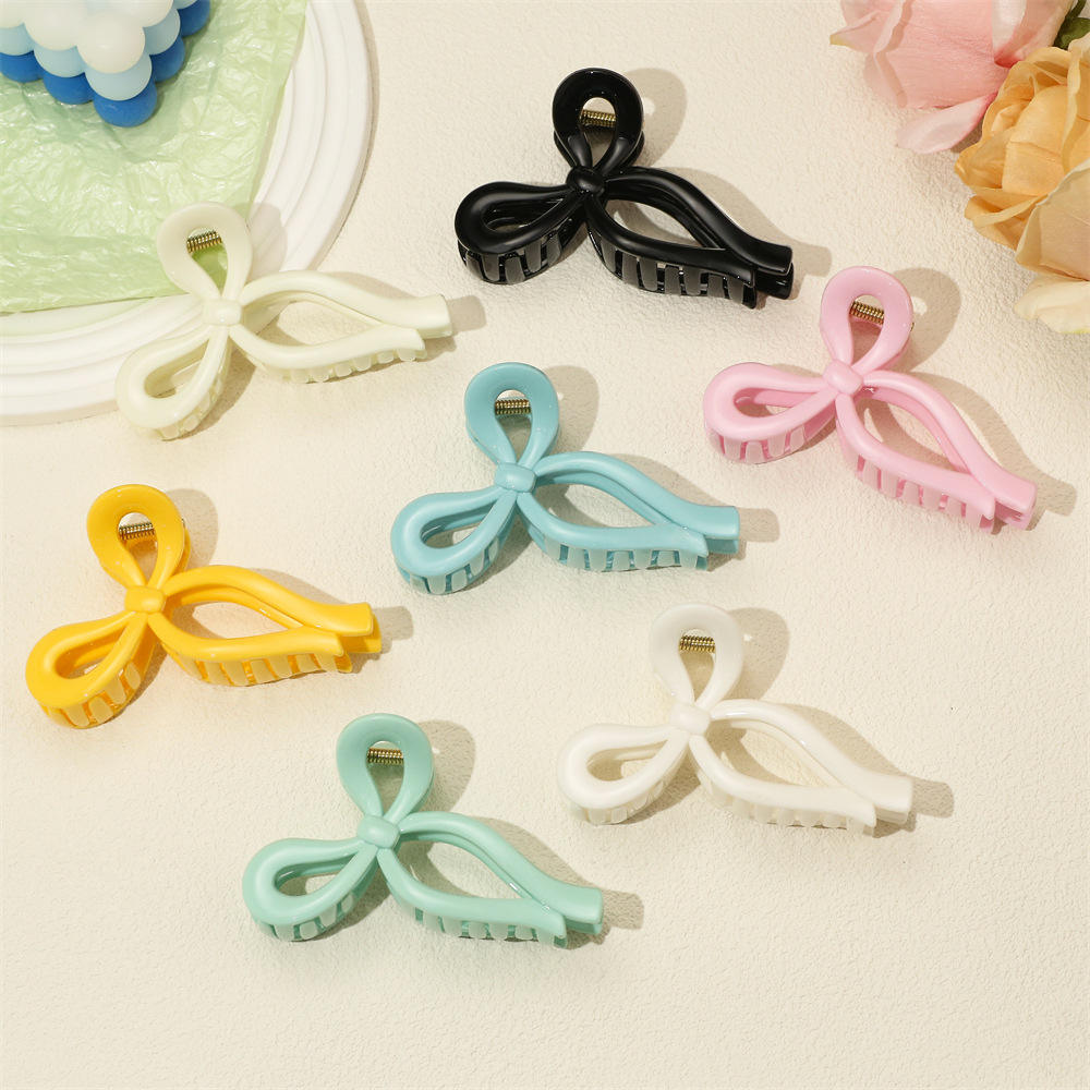 Colorful Big Bow Hair Claw Clips Hair Accessories for Girls