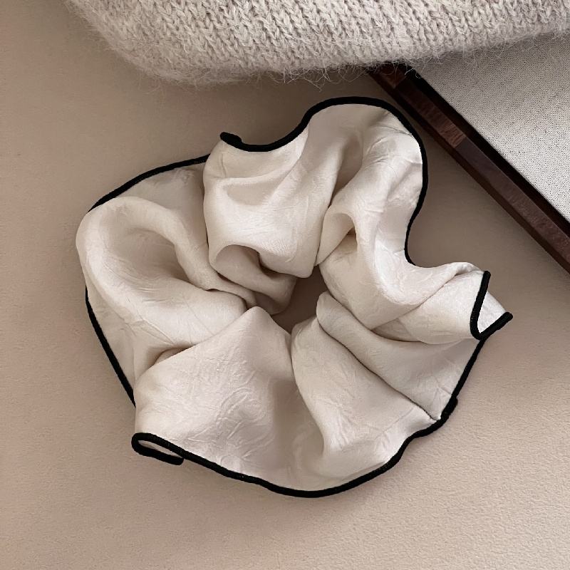 Luxury Crinkled Satin  Scrunchies Oversized Hair Tie for Women
