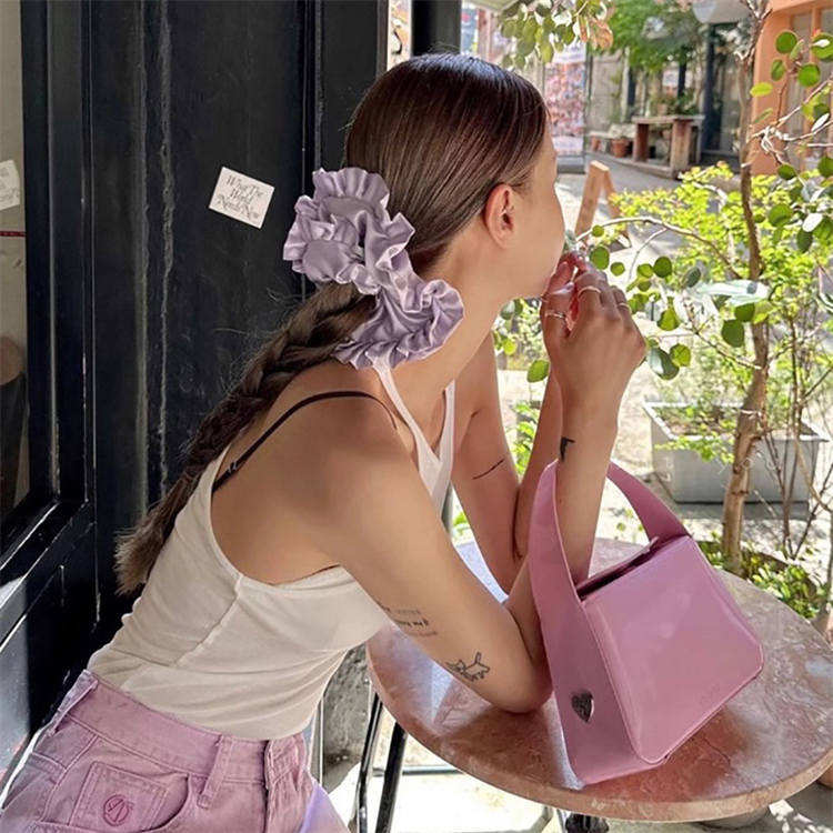 French Satin Oversized Scrunchie