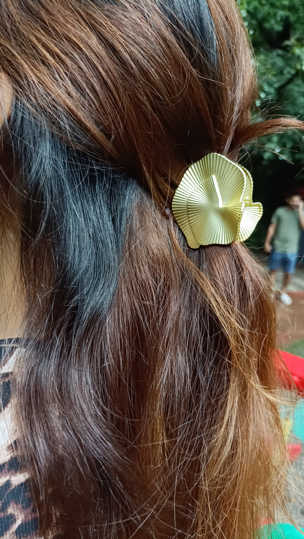 Golden Leaf Hair Clip | Elegant Hair Accessory for Women & Girls