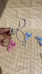 Matte Bow Claw Hair Clips