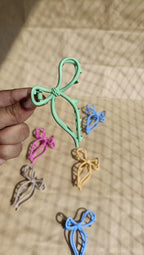 Matte Bow Claw Hair Clips