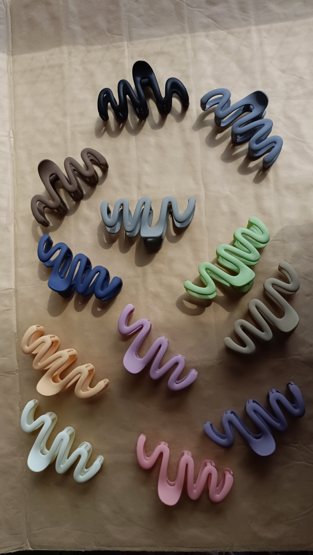 super Matte Hair Claw Clips for Long or Short Hair, hair accessories for women, Wavy Style, Durable and Strong Hold