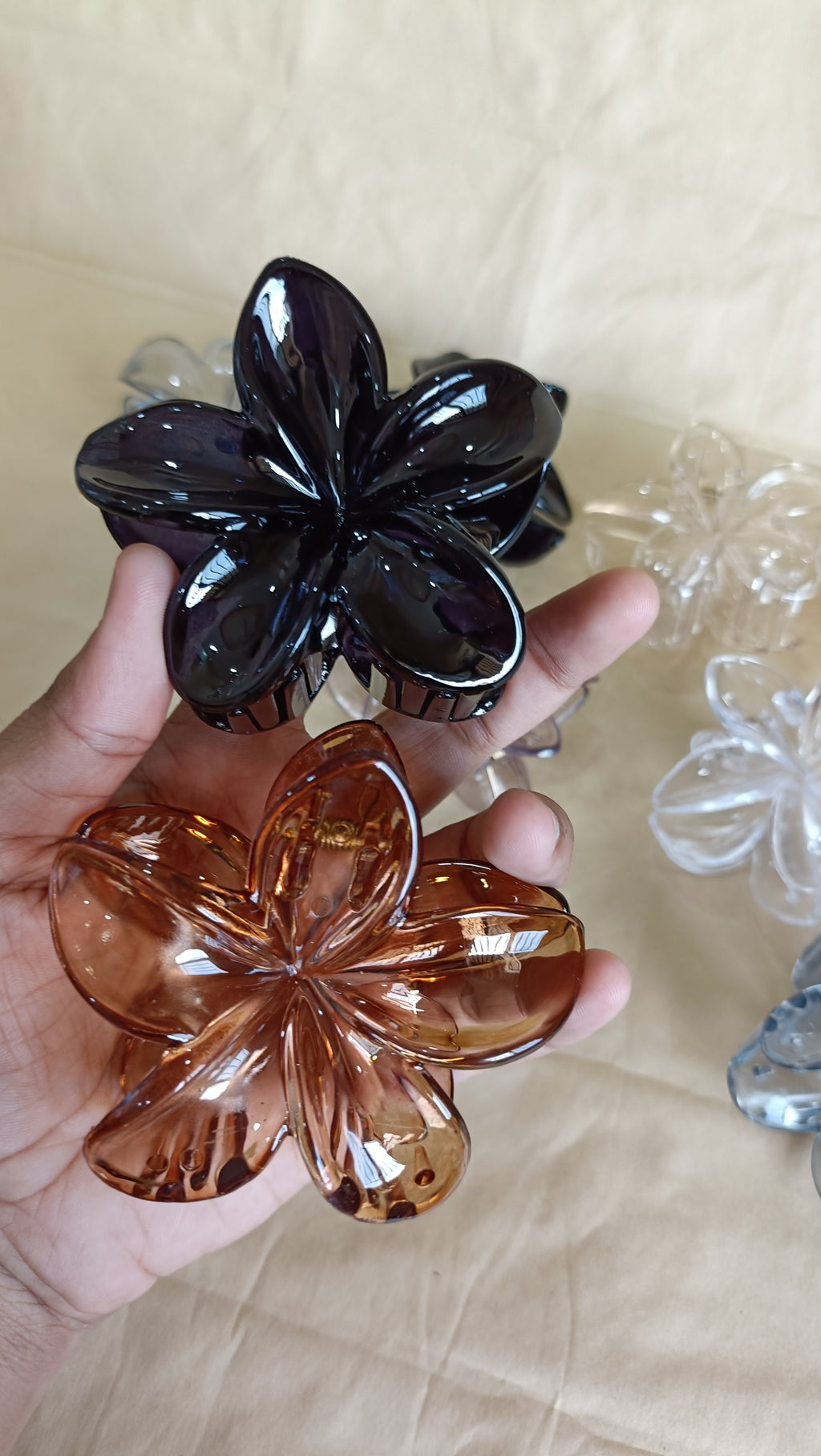 NON SLIP FLOWER - Pastel Hair Claws for Women & Girls