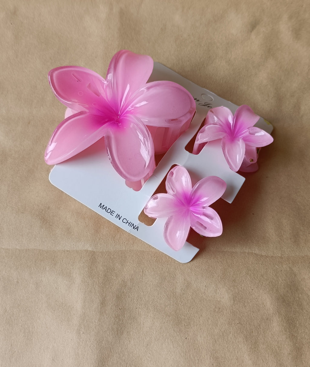 Flower Hair Clutcher Clips | Stylish Floral Hair Accessories for Women & Girls