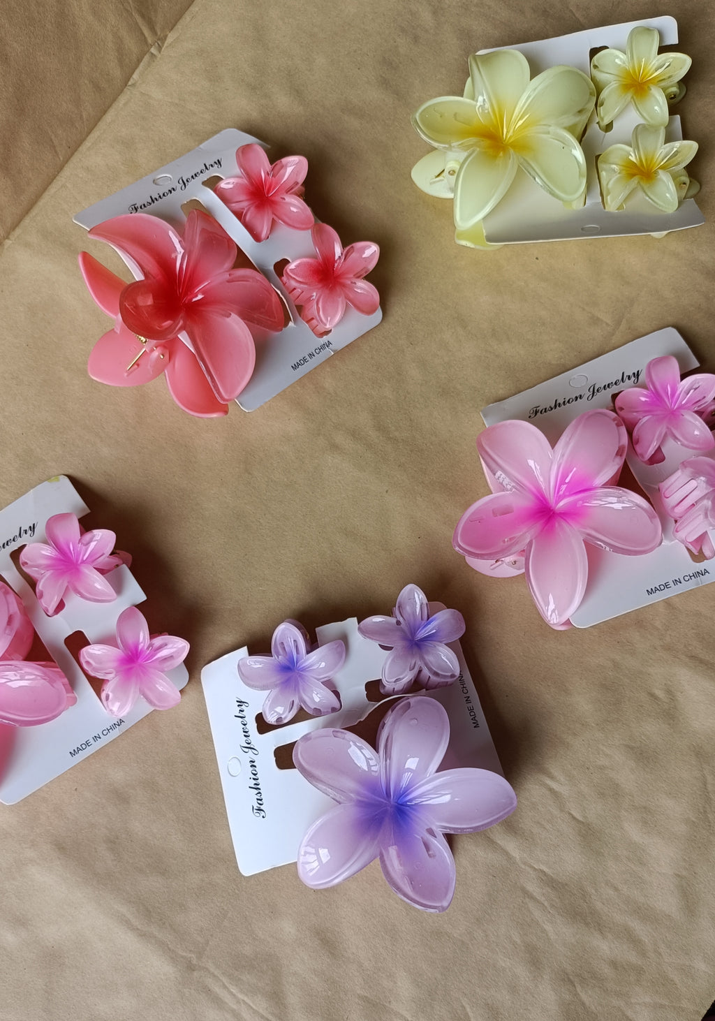 Flower Hair Clutcher Clips | Stylish Floral Hair Accessories for Women & Girls