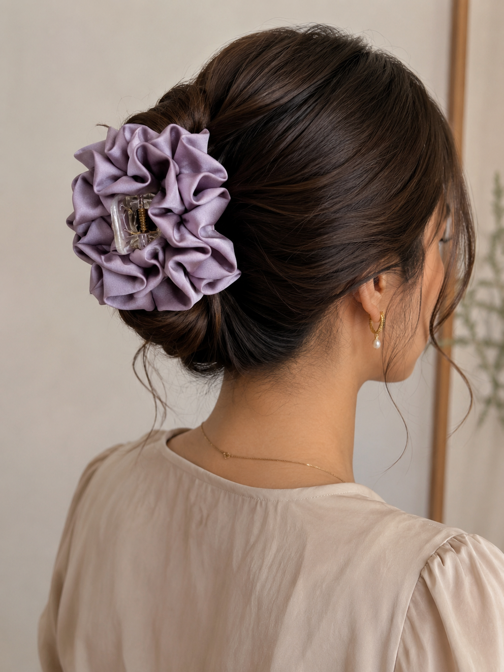 Premium Satin Hair Clutcher for Women | Oversized Claw Clip
