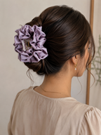 Premium Satin Hair Clutcher for Women | Oversized Claw Clip