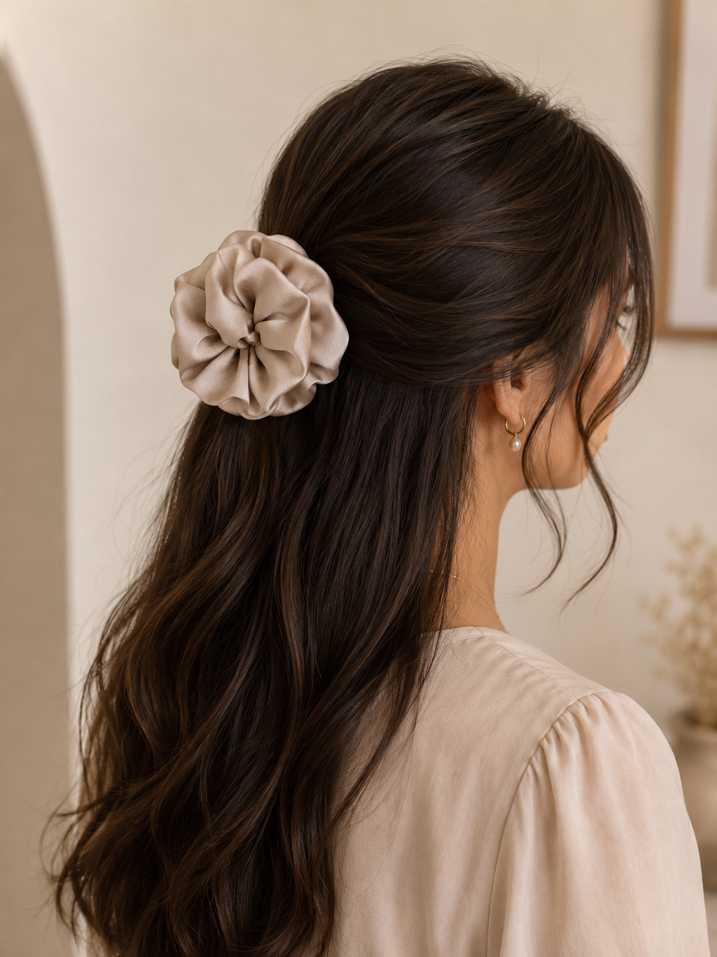 Premium Satin Hair Clutcher for Women | Oversized Claw Clip
