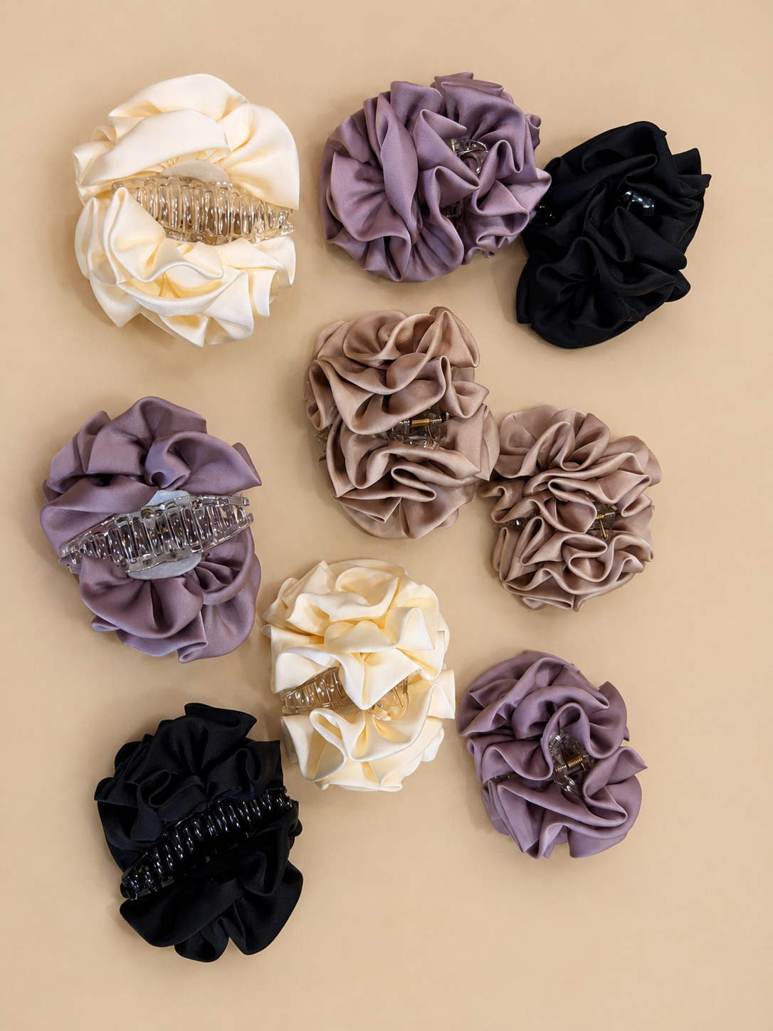 Premium Satin Hair Clutcher for Women | Oversized Claw Clip
